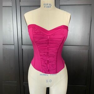 Vintage Y2K 2b Bebe Pink Corset Top